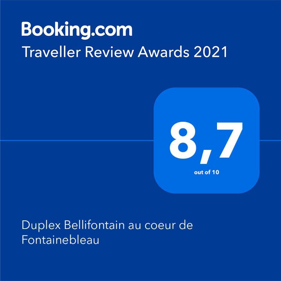 Duplex Bellifontain Au Coeur De Fontainebleau Apartment Luaran gambar